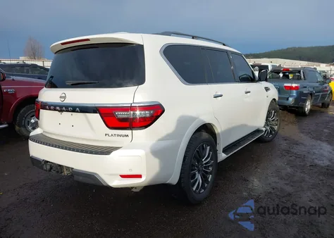 2021 Nissan Armada Platinum 2Wd из США, поврежденный, VIN JN8AY2DA8M9370033